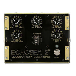 Gurus ECHOSEX 2 Limited Edition 20th Anniversary LTD Tube Pedal +Picks