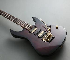 YAMAHA RGX-821D Electric Guitar See-Through-Purple 1990's from Japan w/Soft case