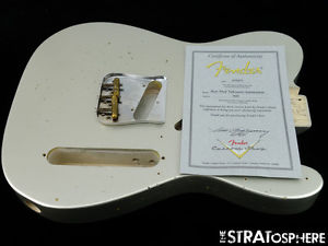 Fender Custom Shop Postmodern Relic Telecaster BODY+ HARDWARE Tele Inca Silver