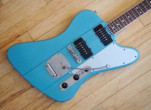 2016 Shelton FireArrow Prototype Guitar Reverse TBird Pelham Blue Mastery w/ohc