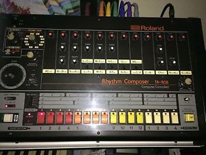 Roland TR-808 customized with Kenton MIDI kit, very rare!