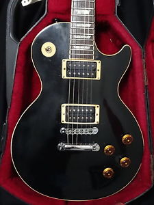 1990 Gibson Les Paul Standard Ebony 90's Solid LP with Original Hardcase