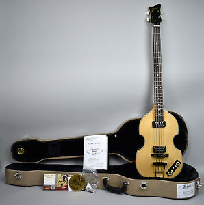 Hofner H500/1 Gold Label Berlin Madrone Burl Violin Bass GL-VBB-MBU Natural OHSC