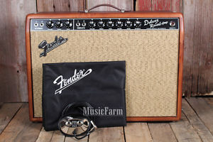 Fender® Lmtd Ed 65 Deluxe Reverb Alnico Pine Electric Guitar Amplifier Tube Amp
