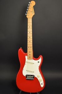 Fender Mexico/Duo-Sonic/Dakota Red  w/soft case Free shipping Guiter From JAPAN