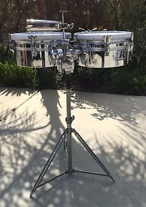 Rogers Big R Chrome Brass Drum Timbales