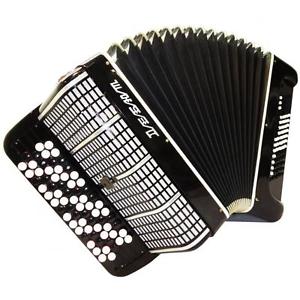 5 Row, 80 Bass, Light Russian Button Accordion Bayan Debut, Gorgeous Sound, 864