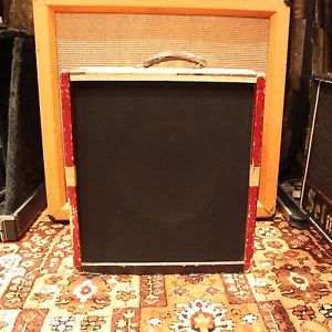 Vintage 1950s Selmer Truvoice Stadium TV19/T Red Cream Valve Amplifier SERVICED