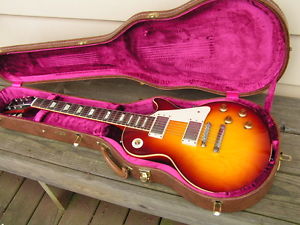 MINT 2012 Gibson Historic 1958 Les Paul R8 VOS Plaintop Bourbon Burst 1959 COA