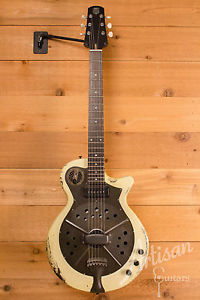 National Pioneer RP1 Steel Body Electric with Lollar P90 in Chipped Ivory Finish