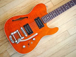 G&L ASAT Deluxe Semi-Hollow Electric Guitar Bigsby B5 Seymour Duncan USA w/ Case