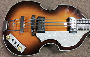 Hofner HCT-500/1 CT Violin Beatle Bass Guitar German Pickups Sunburst Hard Case
