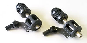 2 Sennheiser MKH 435T, each with Rycote shock mount and mini windshield.