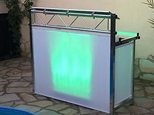 DJ Tisch "Showstand 1" 1,33 Meter aus Aluminium mit Caseträgern