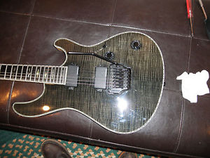 MAYONES REGIUS 6 Pro guitar mint flame maple ebony fingerboard WOW trans black