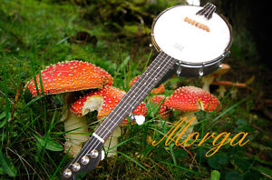 5string Banjo "Morga"  -Mini Reisebanjo-     3 Fische Werkstatt
