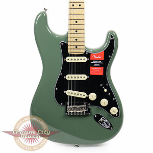 Brand New Fender American Professional Stratocaster Maple in Antique Olive Demo