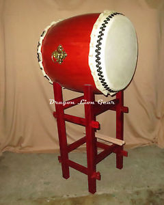 18" Taiko Drum with mimi, pedestal stand and 1pr Bachi