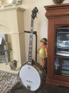 1930's Gibson MB00 conversion 5 striing banjo  prewar rim and one piece flange.