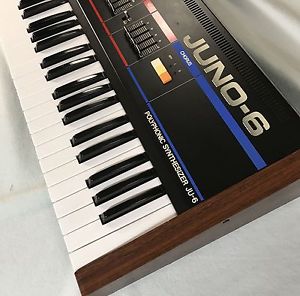 Roland Juno-6 Juno6  Synthesizer w/ Original Case,MIDI Interface Full Working #2