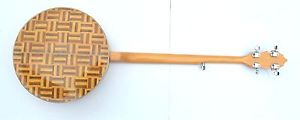 SUPER GORGEOUS CONQUEROR 5 STRING BANJO WOOD & MOTHER OF PEARL INLAY WITH CASE