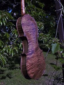 Wilhelm Duerer German 1902- 13 6/16" 33.8cm Violin RARE Exquisite CURLY Maple
