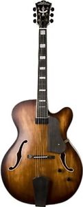 Washburn Jazz Series J600K Jazz Guitar, Vintage Matte