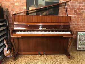 Zimmermann German Modern Upright Piano Mahogany Cabriole Legs DELIVERY + G'tee