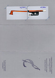 A very fine French certified violin bow by E.A. Ouchard,ca.1937,EXCELLENT!