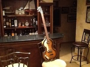 1963 Reissue Left Handed Hofner Beatles Bass Classic Original Case '63