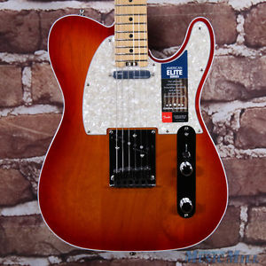 Fender American Elite Telecaster Aged Cherry Burst Electric Guitar w/HSC