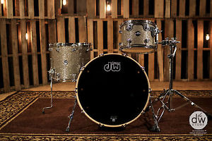 DW Drum Performance Series Gun Metal Glass Special Edition! 22,12,16 Drum Set