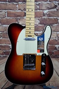 New Fender American Elite Telecaster 3 Color Sunburst Electric Guitar