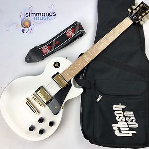 Gibson Les Paul Studio *2009* Electric Guitar in White + Gibson Softcase & Strap