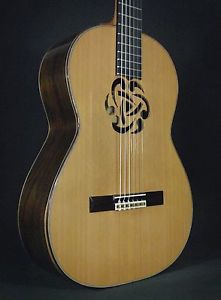 SPANISH SPECIAL HYBRID FLAMENCO & CLASSICAL GUITAR. LUTHIER JUAN MONTES. CASE