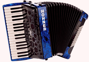 Hohner Amica III 72 Design 2 blau Akkordeoen