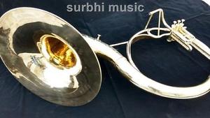 Sousaphone 22" Gold Lacquer made of Pure Brass With Free Mouth Pc.& Case Box