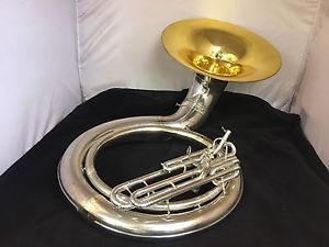 Reynolds CONTEMPORA Bb Bright Silver Sousa/Sousaphone w/New Case 1952
