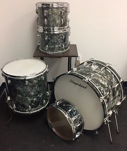 Vintage Slingerland Drum Set - "Black Diamond Pearl" - Made in USA