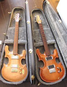 2 original Wolf Moehrle electric guitars with hardshell cases for sale