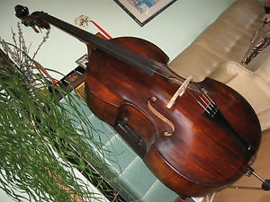 Kontrabass  Italien? Bass Hervorragender Klang ! Antik Sehr Alt. Mensur 104cm