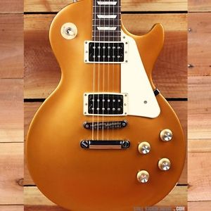 GIBSON 2016 LES PAUL 50s TRIBUTE T GOLDTOP LP Gold Top Satin Nice! + Bag 0875