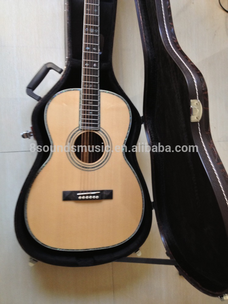 free shipping high end AAA all Solid OO acoustic guitar custom OEM guitar