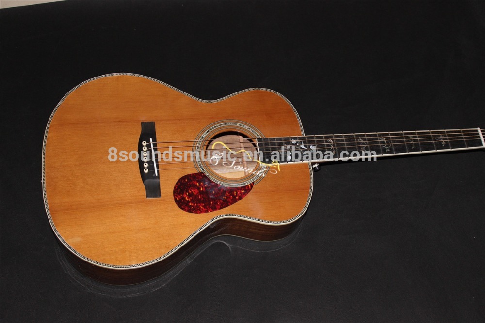 free shipping top quality acoustic guitars AAA all solid wood acoustic electric guitar OEM acoustic guitar