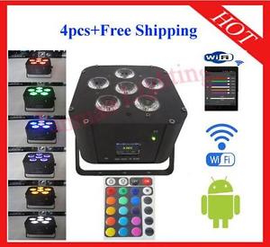 8pcs 618w RGBWAP 6 In1 Wireless 