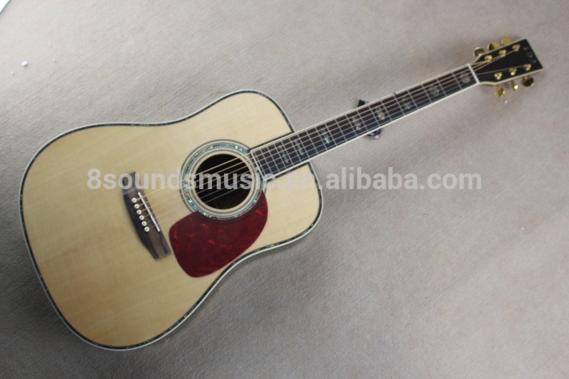 free shipping wholesale solid spruce wood top 41 inch Dreadnought Chinese Acoustic Guitar