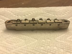 *Amazingly clean* vintage 1959 Gibson nickel no-wire ABR-1 bridge - for Les Paul
