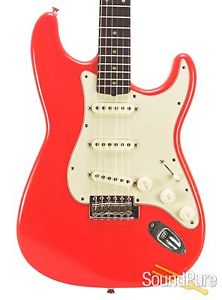 Mario Guitars S-Style Fiesta Red SSS IRW Electric #317243
