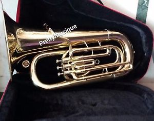 TUBA IN EB FLAT (NEW YEAR MODEL) MADE OF PURE BRASS IN BRASS POLISH + HARD CASE