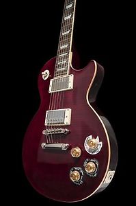 Epiphone Les Paul Tribute Plus In Black Cherry Finish With Case